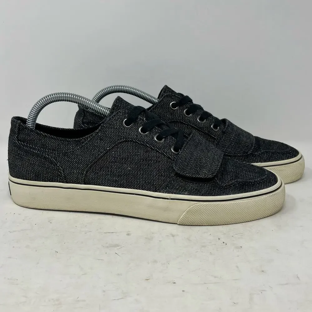 Creative Recreation Cesario Black Chambray Low Sneakers Mens Size 9